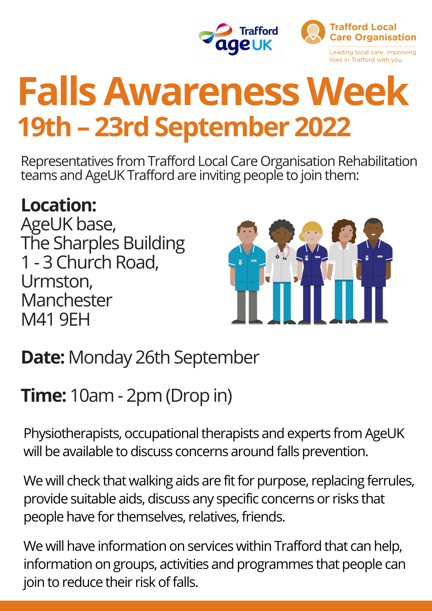 Falls Awareness Week Event Trafford LCO