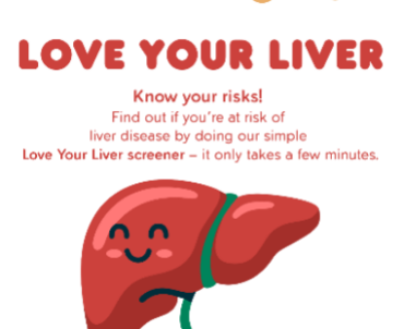 Image of the Love Your Liver campaign graphic